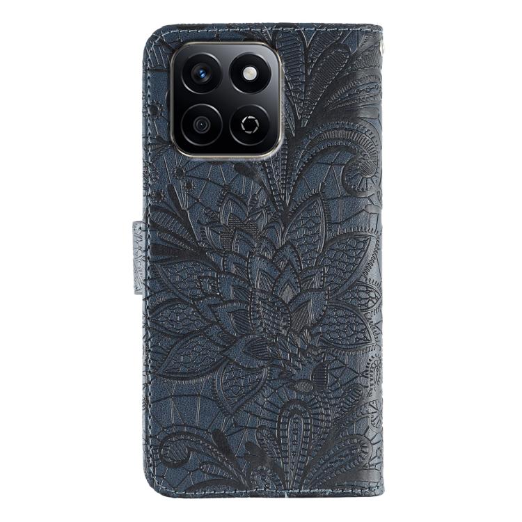 For Honor X7c / Play 60 Plus Lace Flower Embossing Flip Leather Phone Case