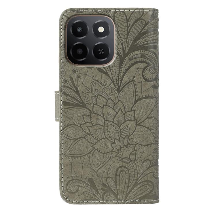 For Honor X6c 4G Lace Flower Embossing Flip Leather Phone Case