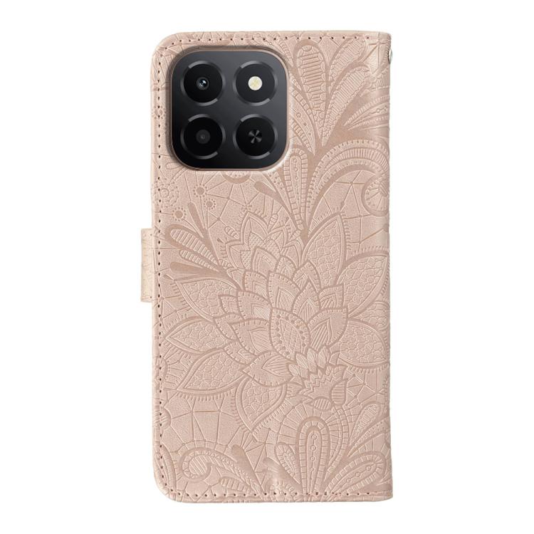 For Honor X6c 4G Lace Flower Embossing Flip Leather Phone Case
