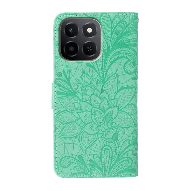 For Honor X6c 4G Lace Flower Embossing Flip Leather Phone Case
