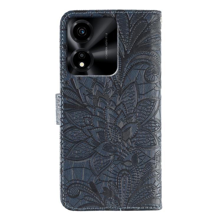 For Honor X5c Plus Lace Flower Embossing Flip Leather Phone Case