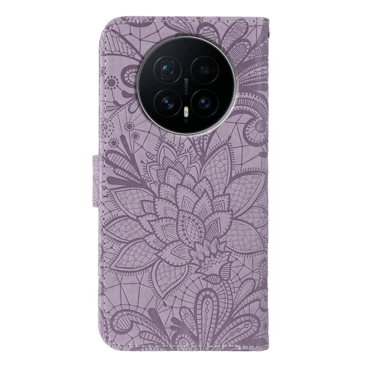 For Honor Magic8 Lace Flower Embossing Flip Leather Phone Case