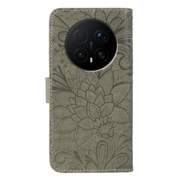 For Honor Magic8 Pro Lace Flower Embossing Flip Leather Phone Case