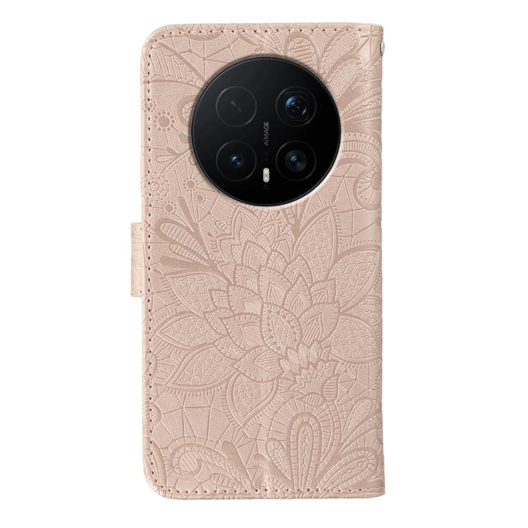 For Honor Magic8 Pro Lace Flower Embossing Flip Leather Phone Case