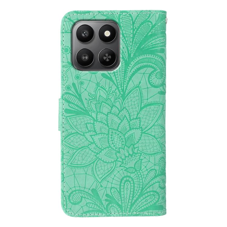 For Honor X7d 5G Lace Flower Embossing Flip Leather Phone Case