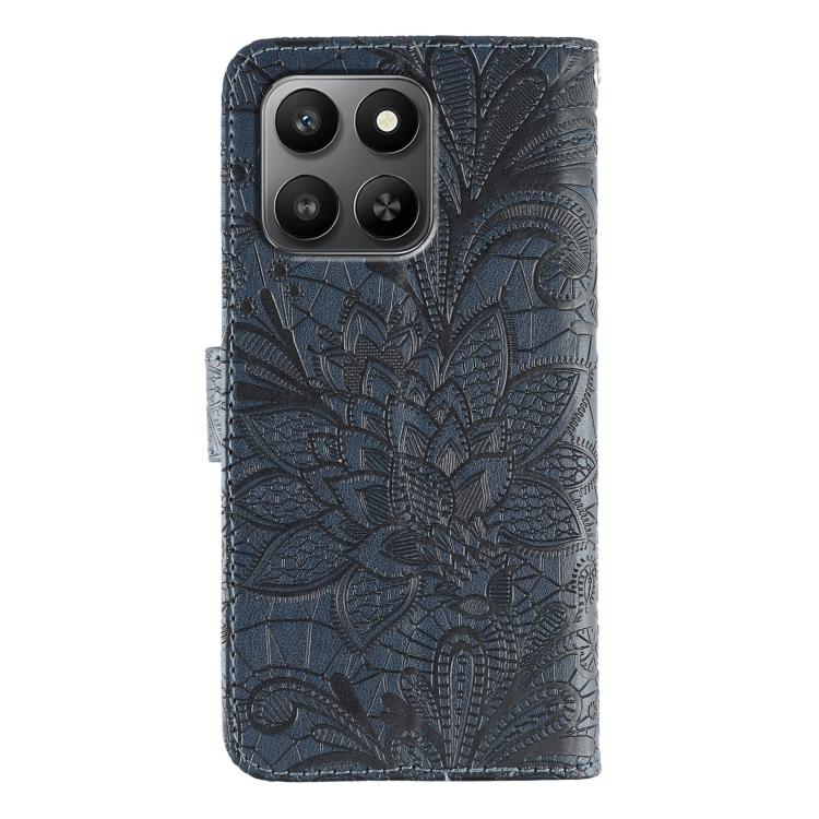 For Honor X7d 5G Lace Flower Embossing Flip Leather Phone Case