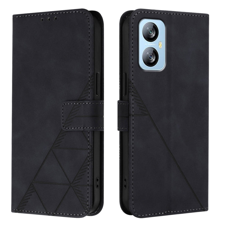 For Blackview A52 Crossbody 3D Embossed Flip Leather Phone Case