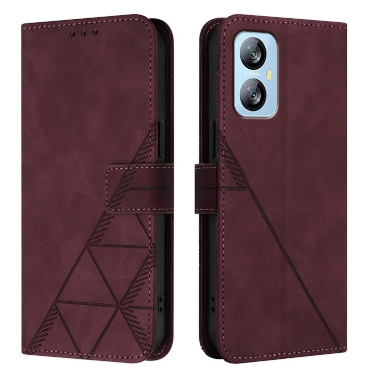For Blackview A52 Crossbody 3D Embossed Flip Leather Phone Case