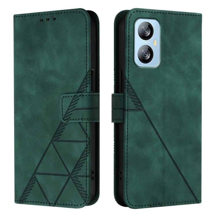 For Blackview A52 Crossbody 3D Embossed Flip Leather Phone Case