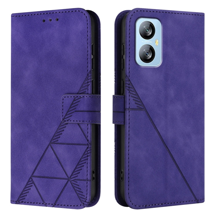 For Blackview A52 Crossbody 3D Embossed Flip Leather Phone Case