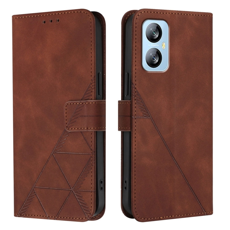 For Blackview A52 Crossbody 3D Embossed Flip Leather Phone Case
