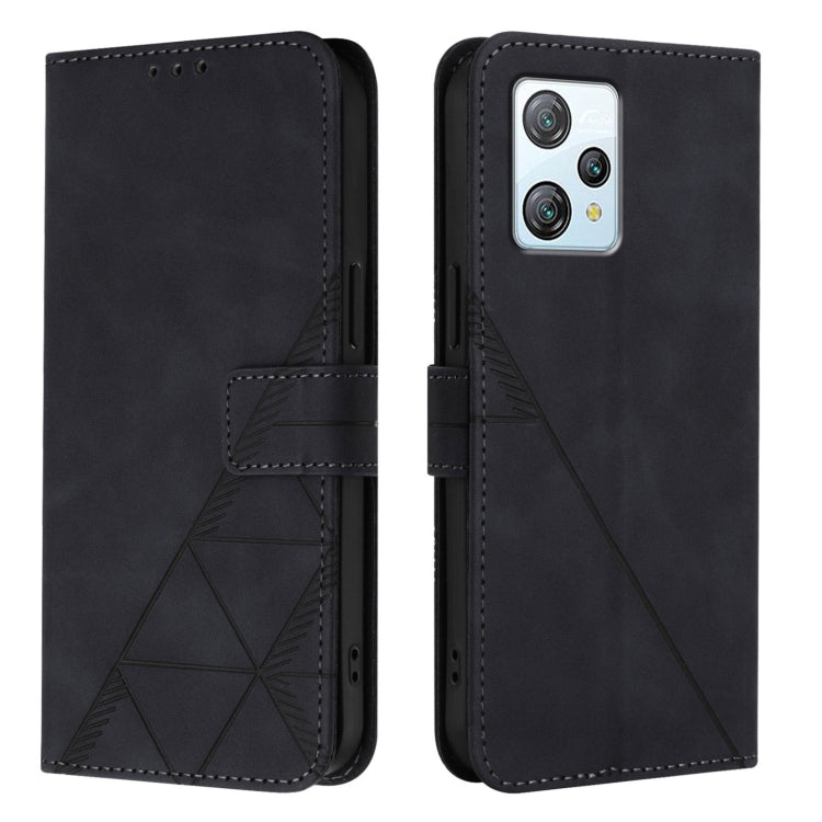 For Blackview A53 Crossbody 3D Embossed Flip Leather Phone Case