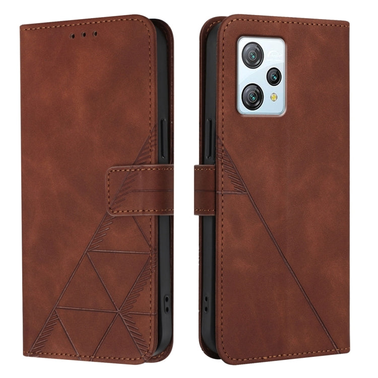 For Blackview A53 Crossbody 3D Embossed Flip Leather Phone Case
