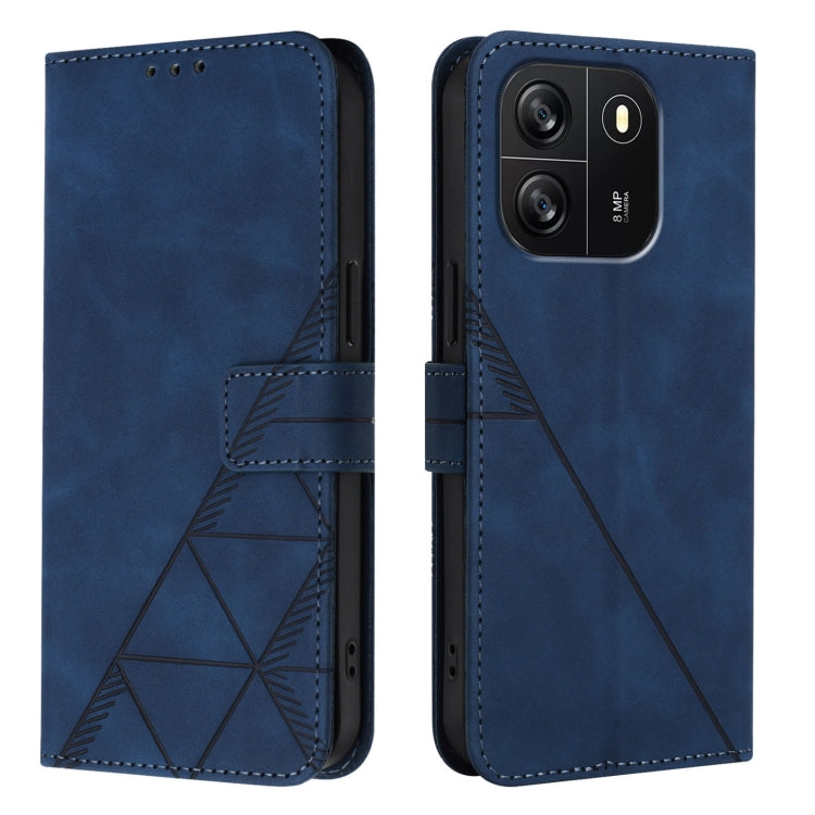 For Blackview Wave 6C Crossbody 3D Embossed Flip Leather Phone Case