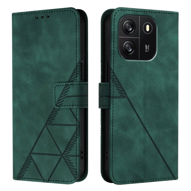 For Blackview Wave 6C Crossbody 3D Embossed Flip Leather Phone Case