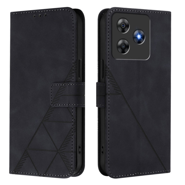 For Blackview Wave 8C Crossbody 3D Embossed Flip Leather Phone Case