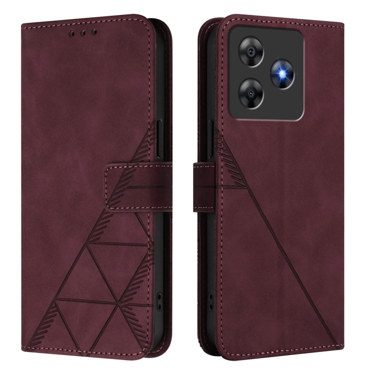 For Blackview Wave 8C Crossbody 3D Embossed Flip Leather Phone Case