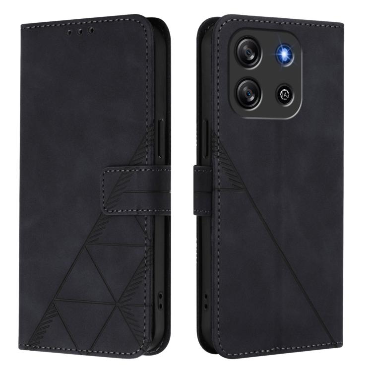 For Blackview Oscal Flat 1C Crossbody 3D Embossed Flip Leather Phone Case