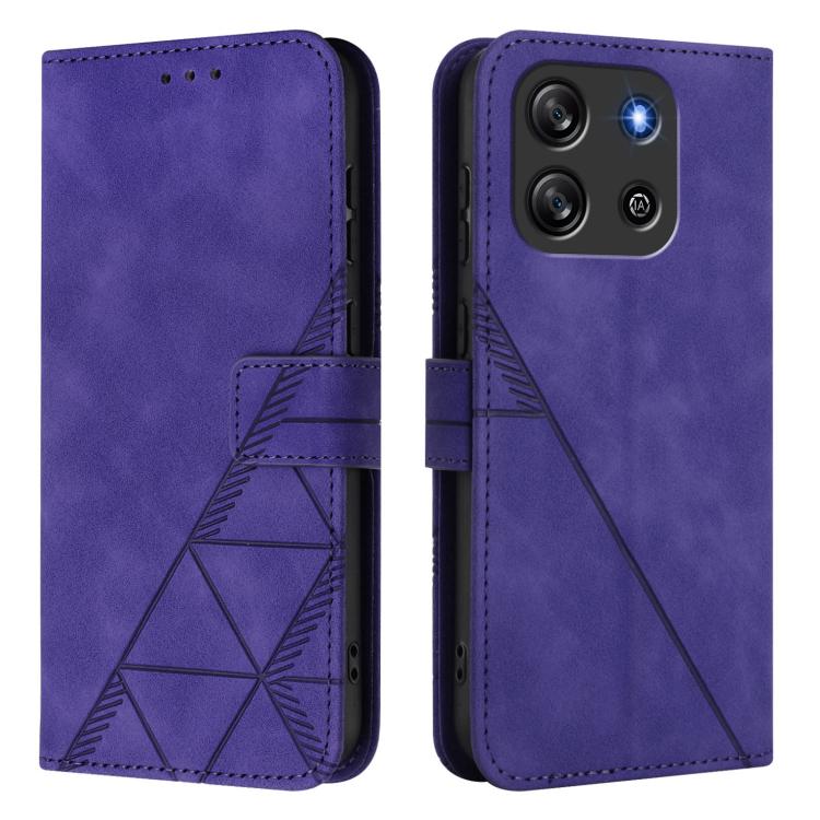 For Blackview Oscal Flat 1C Crossbody 3D Embossed Flip Leather Phone Case