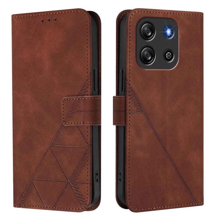For Blackview Oscal Flat 1C Crossbody 3D Embossed Flip Leather Phone Case