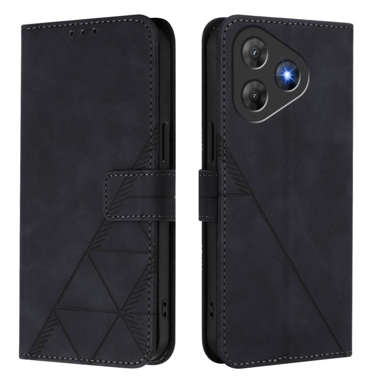 For Blackview Oscal Flat 2 / 2C Crossbody 3D Embossed Flip Leather Phone Case