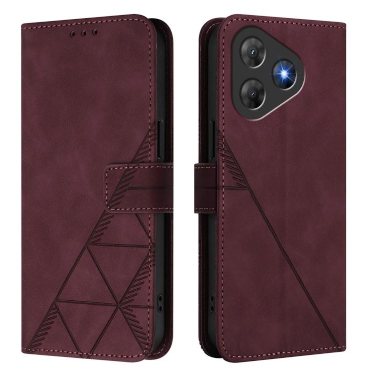 For Blackview Oscal Flat 2 / 2C Crossbody 3D Embossed Flip Leather Phone Case