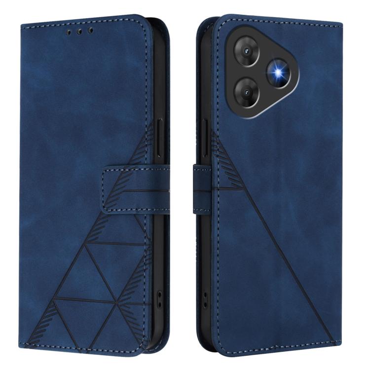 For Blackview Oscal Flat 2 / 2C Crossbody 3D Embossed Flip Leather Phone Case