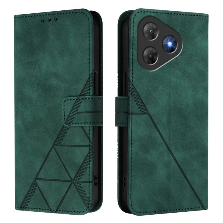 For Blackview Oscal Flat 2 / 2C Crossbody 3D Embossed Flip Leather Phone Case