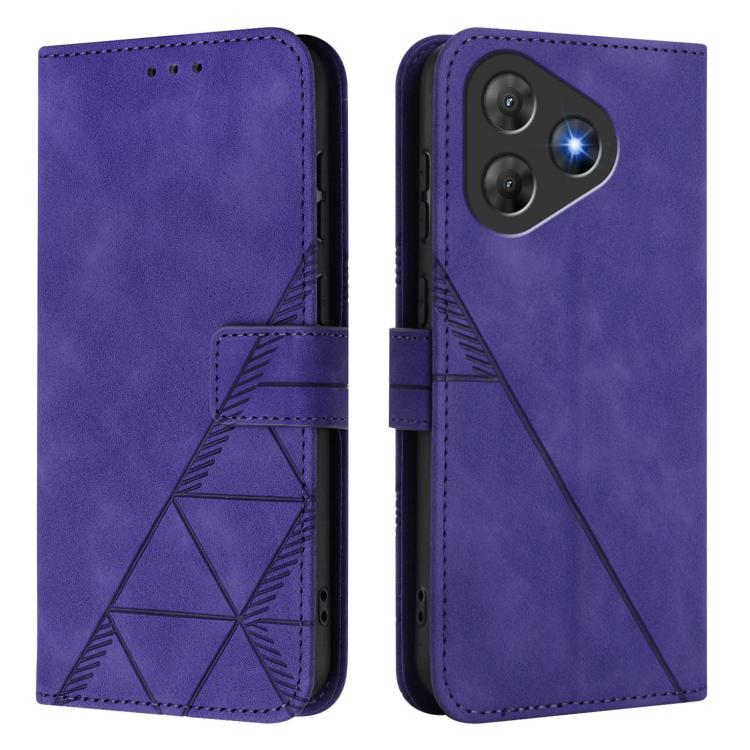 For Blackview Oscal Flat 2 / 2C Crossbody 3D Embossed Flip Leather Phone Case