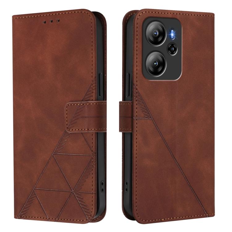 For Blackview Oscal Tiger 13 Crossbody 3D Embossed Flip Leather Phone Case