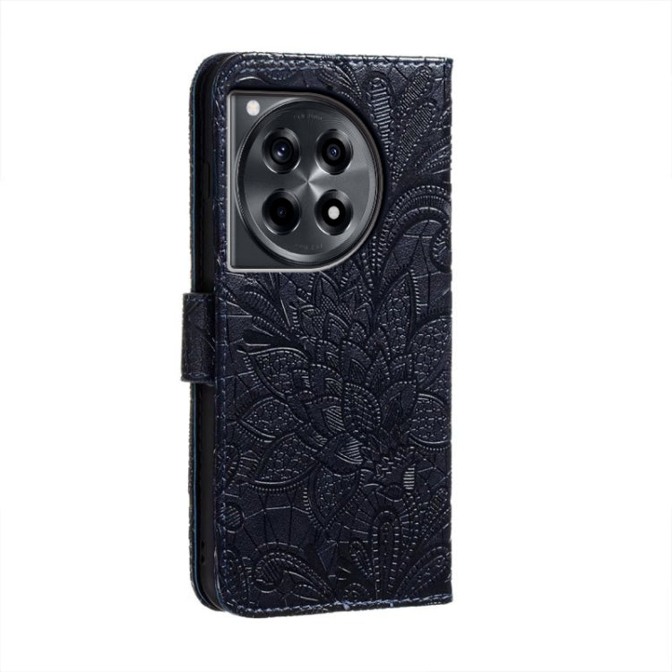 For OnePlus ACE 3 Lace Flower Embossing Flip Leather Phone Case