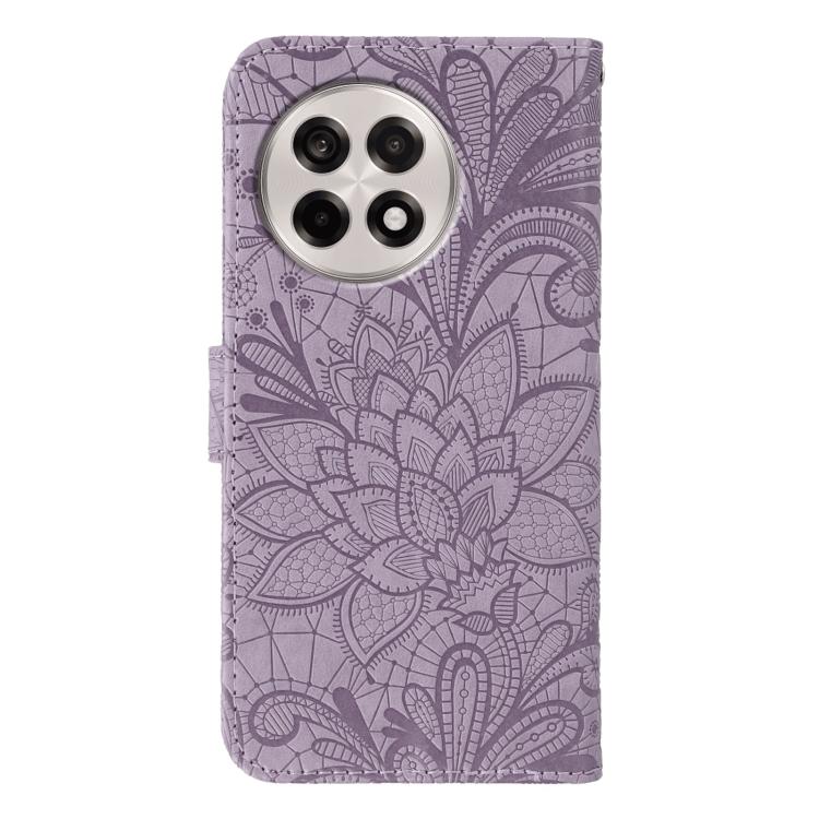 For OnePlus Ace 5 Pro / Ace 5 Lace Flower Embossing Flip Leather Phone Case