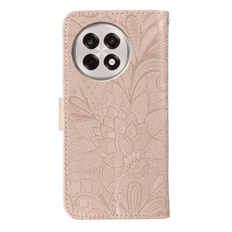 For OnePlus Ace 5 Pro / Ace 5 Lace Flower Embossing Flip Leather Phone Case
