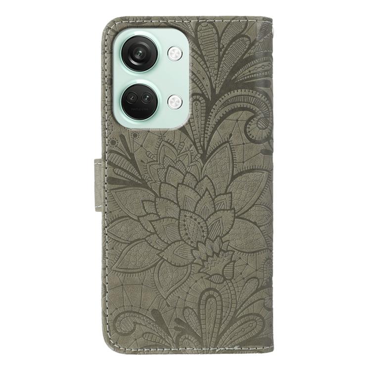 For OnePlus Nord 3 5G / Ace 2V Lace Flower Embossing Flip Leather Phone Case
