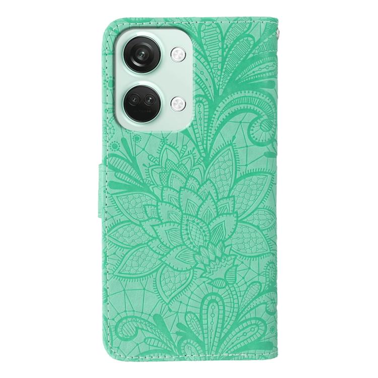 For OnePlus Nord 3 5G / Ace 2V Lace Flower Embossing Flip Leather Phone Case