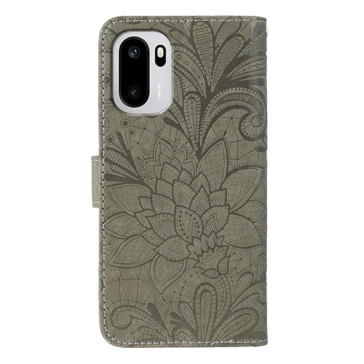 For OnePlus Ace 6 Lace Flower Embossing Flip Leather Phone Case