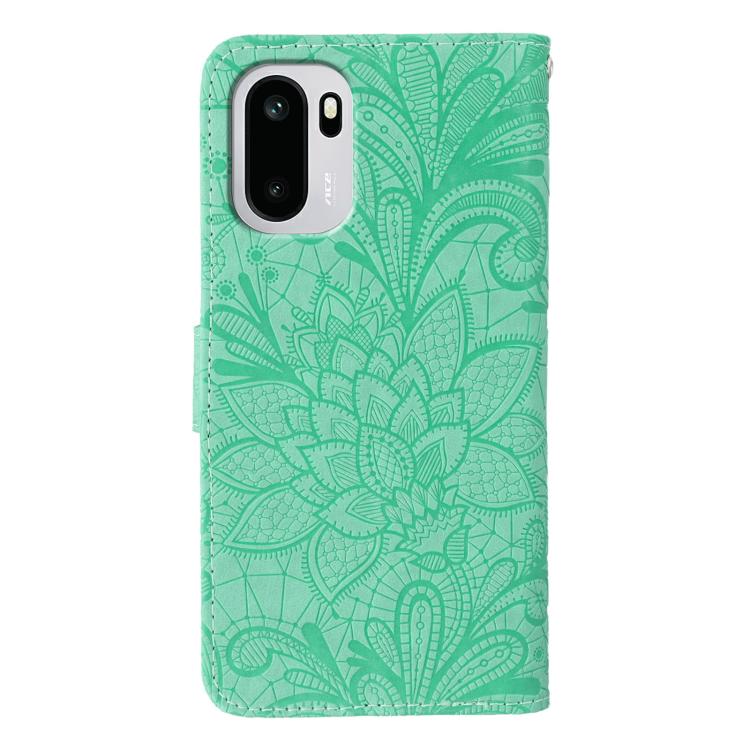 For OnePlus Ace 6 Lace Flower Embossing Flip Leather Phone Case
