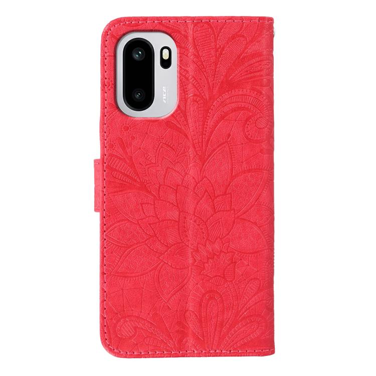For OnePlus Ace 6 Lace Flower Embossing Flip Leather Phone Case