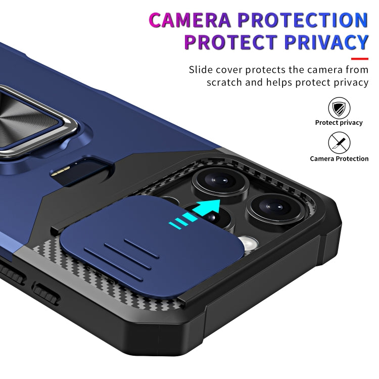 For iPhone 16 Pro Max Camera Shield Card Slot PC+TPU Phone Case
