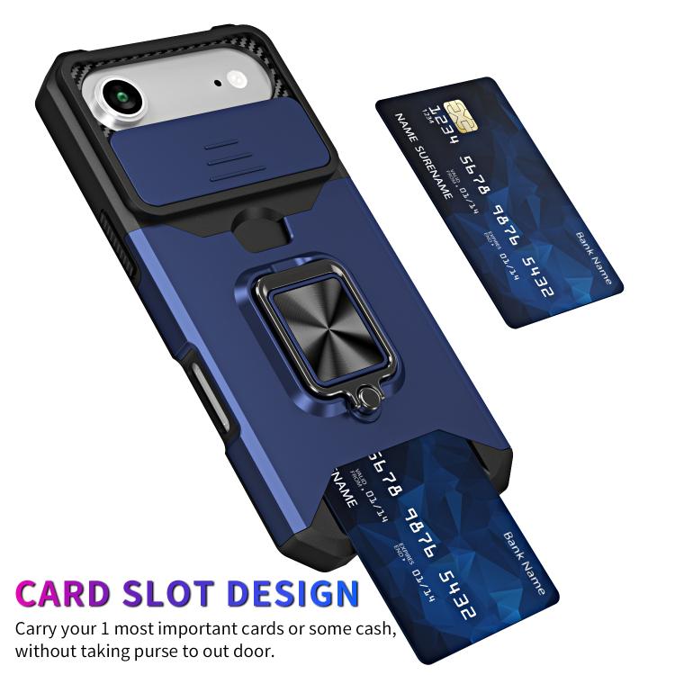 For iPhone Air Camera Shield Card Slot PC+TPU Phone Case