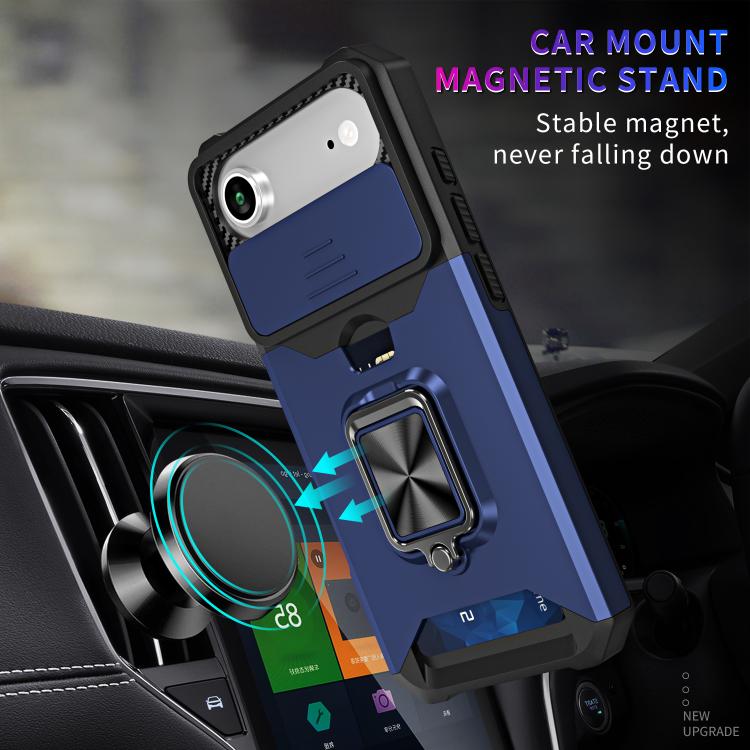 For iPhone Air Camera Shield Card Slot PC+TPU Phone Case