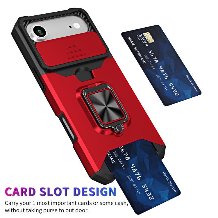 For iPhone Air Camera Shield Card Slot PC+TPU Phone Case