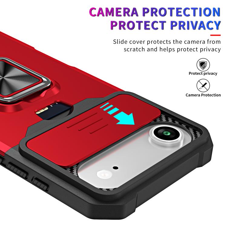 For iPhone Air Camera Shield Card Slot PC+TPU Phone Case