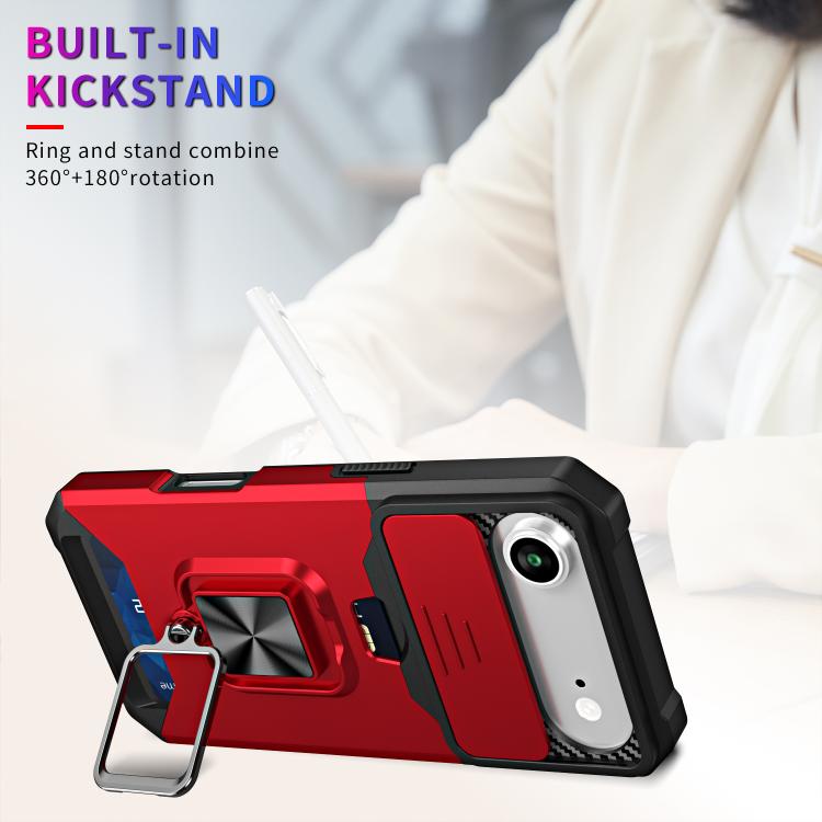 For iPhone Air Camera Shield Card Slot PC+TPU Phone Case