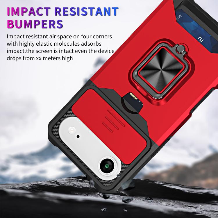 For iPhone Air Camera Shield Card Slot PC+TPU Phone Case