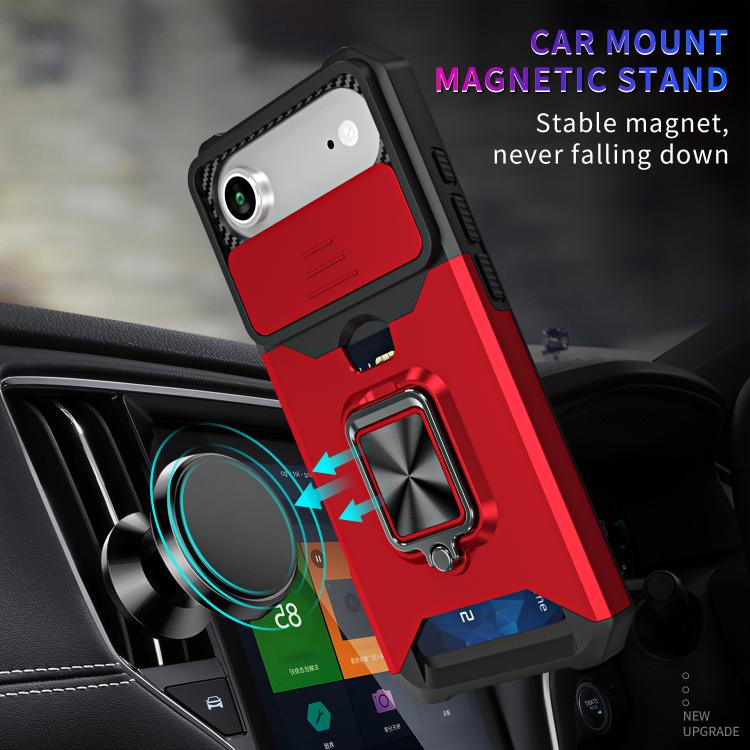 For iPhone Air Camera Shield Card Slot PC+TPU Phone Case