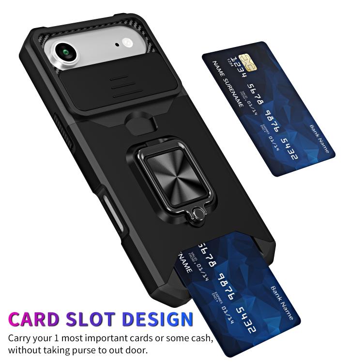 For iPhone Air Camera Shield Card Slot PC+TPU Phone Case