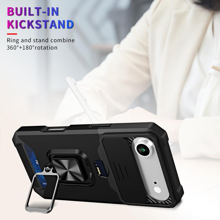 For iPhone Air Camera Shield Card Slot PC+TPU Phone Case