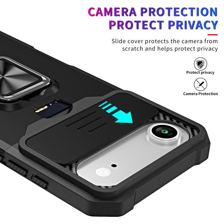 For iPhone Air Camera Shield Card Slot PC+TPU Phone Case
