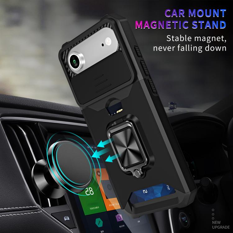 For iPhone Air Camera Shield Card Slot PC+TPU Phone Case
